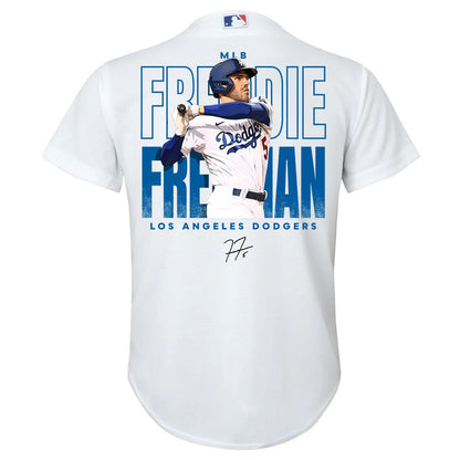 Freddie Freeman 5 Los Angeles Dodgers Signed Home Run 2023 Home Player YOUTH Jersey - White