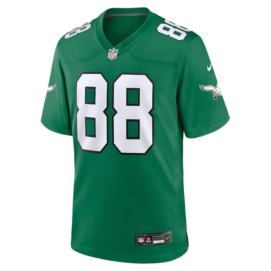 Dallas Goedert 88 Philadelphia Eagles Alternate Game Men Jersey - Kelly Green