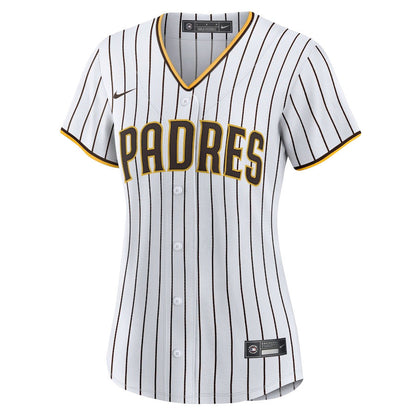 Juan Soto 22 San Diego Padres Signed Posture 2023 Home Player Women Jersey - White