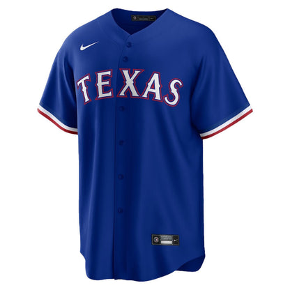 Corey Seager 5 Texas Rangers Signed Posture 2023 Alternate Player Men Jersey - Royal