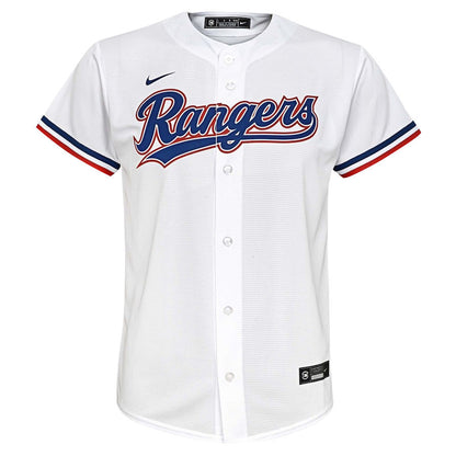 Corey Seager 5 Texas Rangers Signed Posture 2023 Home Player YOUTH Jersey - White