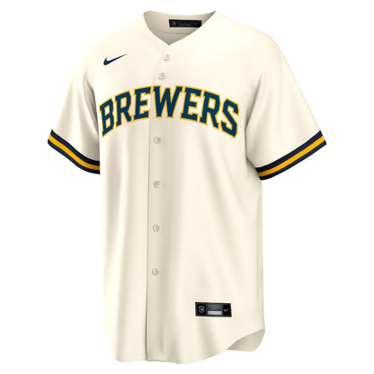 Willy Adames 27 Milwaukee Brewers Men Jersey - White