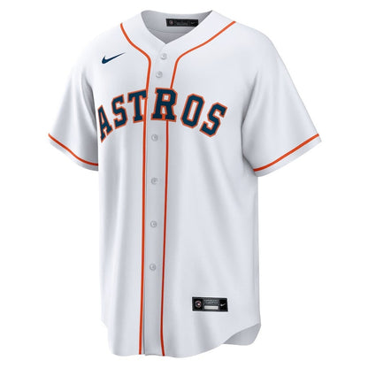 Jose Altuve 27 Houston Astros Home Men Jersey - White
