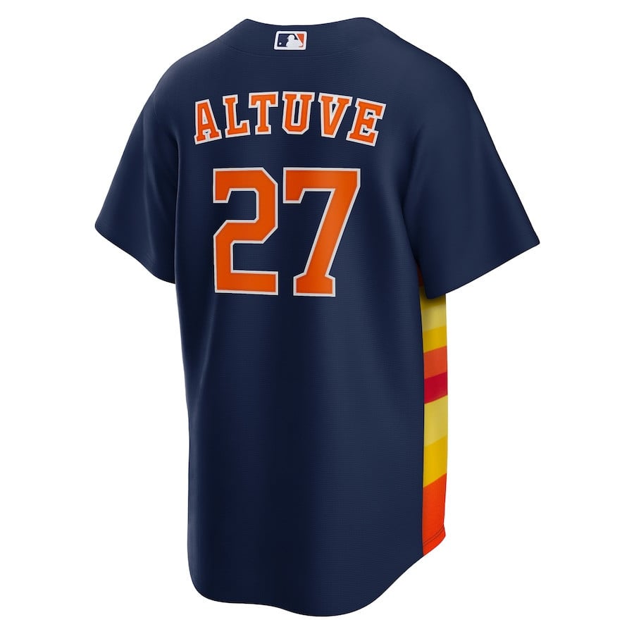 Jose Altuve 27 Houston Astros Alternate Men Jersey - Navy