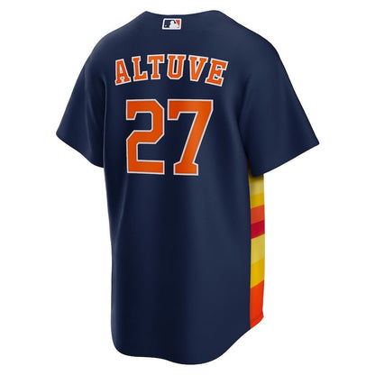 Jose Altuve 27 Houston Astros Alternate Men Jersey - Navy
