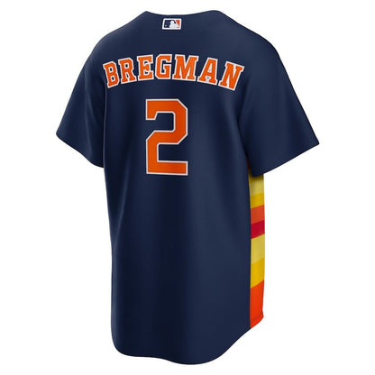 Alex Bregman 2 Houston Astros Alternate Men Jersey - Navy