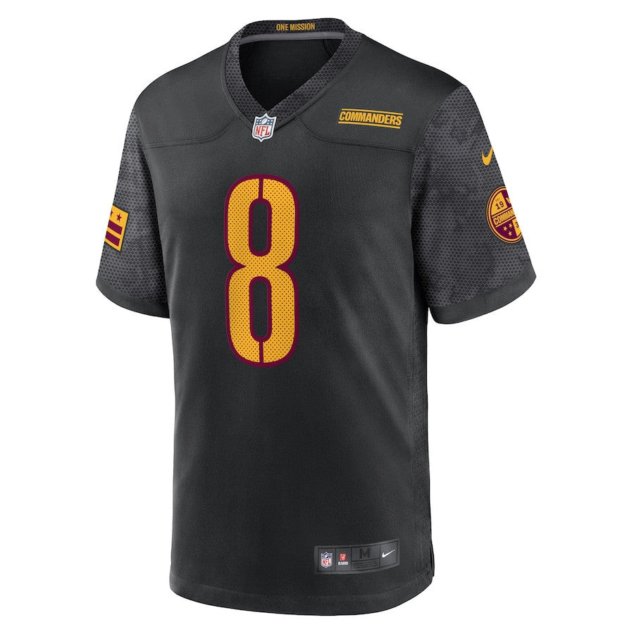 Brian Robinson Jr. 8 Washington Commanders Alternate Men Game Jersey - Black
