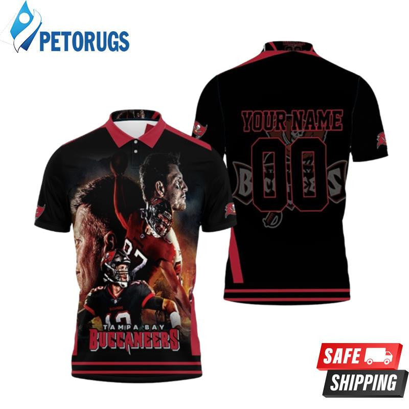 Tampa Bay Buccaneers Legends Champion Custom Name & Number Printed Polo Shirt
