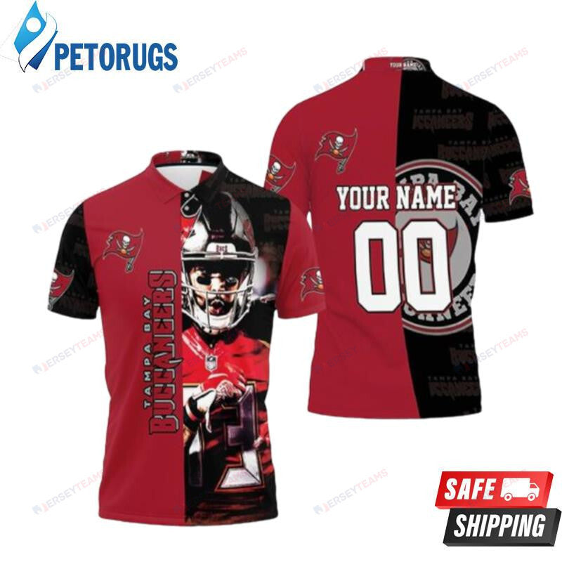 Mike Evans 13 Tampa Bay Buccaneers Legends Custom Name & Number Printed Polo Shirt