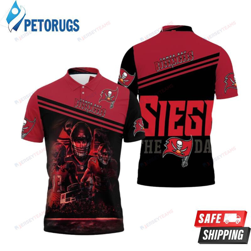 Tampa Bay Buccaneers Siege The Day Legends Printed Polo Shirt