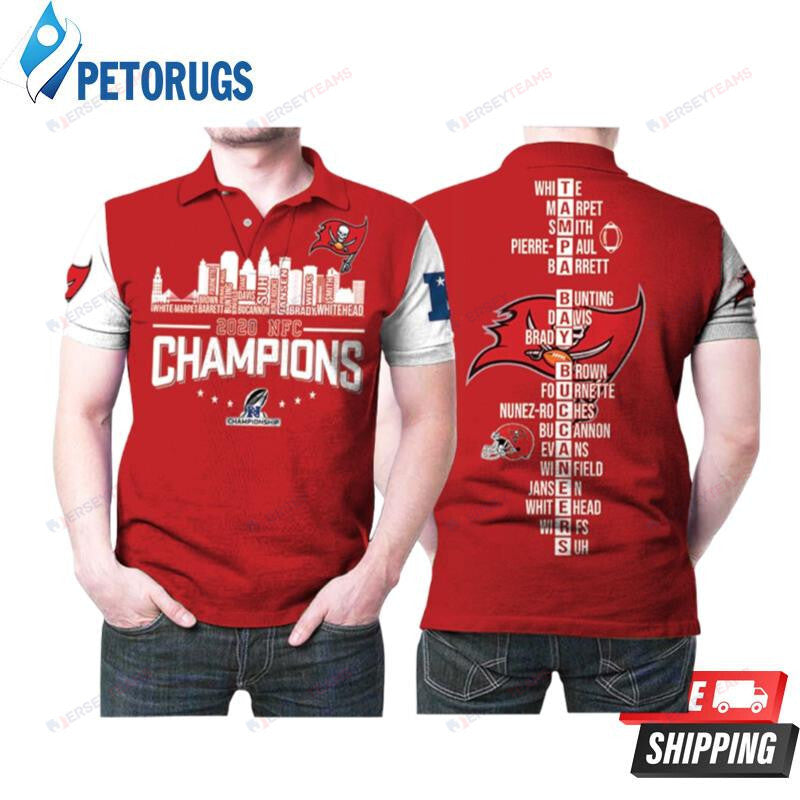 Tampa Bay Buccaneers Champions American Football Team Logo Printed Polo Shirt