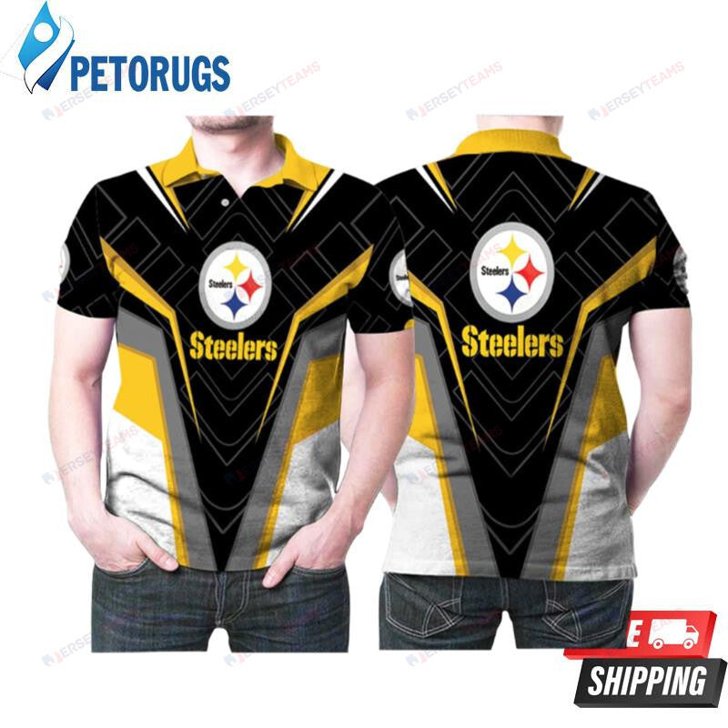 Pittsburgh Steelers Logo All Over Printed Polo Shirt