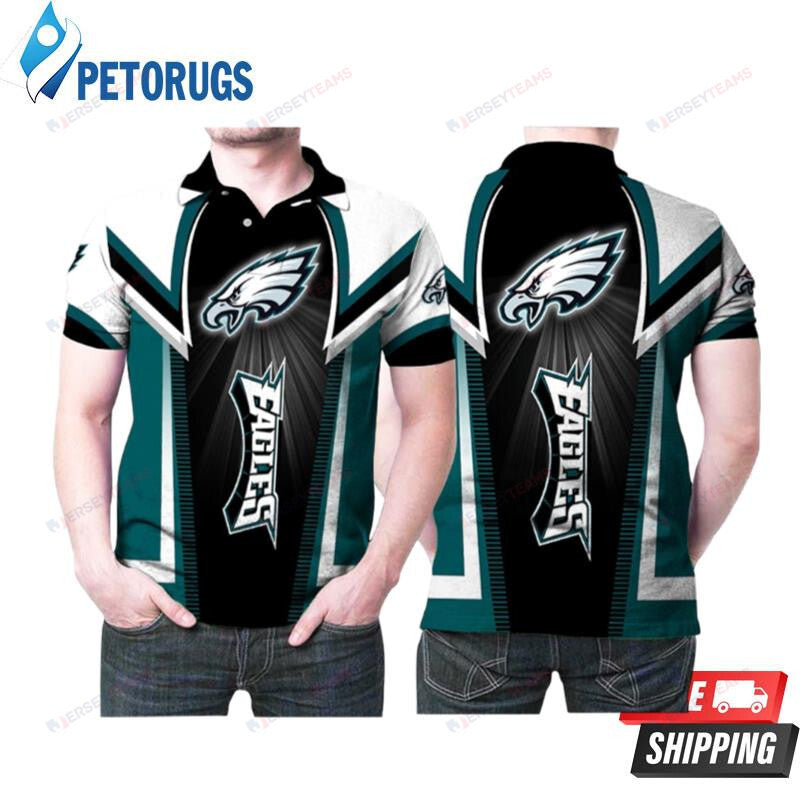 Philadelphia Eagles Bright Eagle Logo Printed Polo Shirt