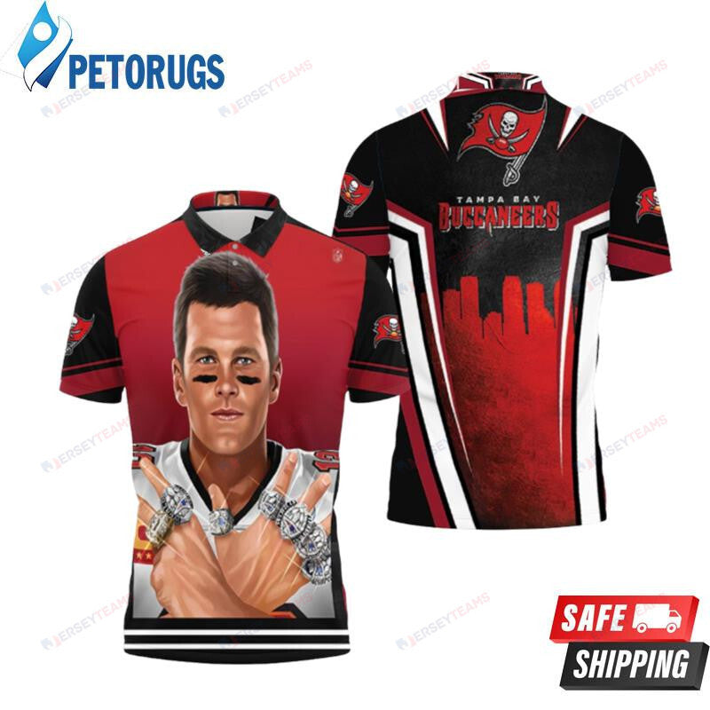 Tampa Bay Buccaneers Super Bowl Champions Tom Brady Ring Lord Printed Polo Shirt