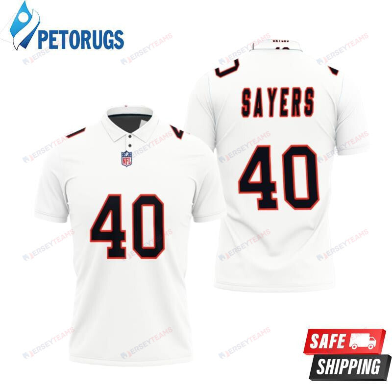 Chicago Bears Gale Sayers #40 Great Player American Football Team Printed Polo Shirt