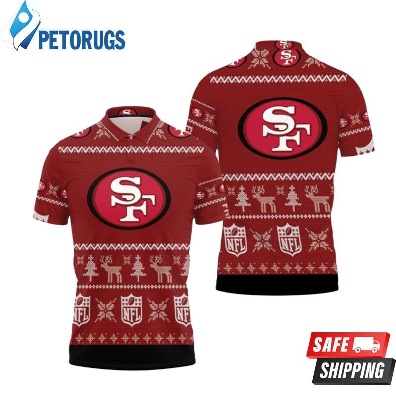San Francisco 49ers Ugly Sweat Christmas Printed Polo Shirt