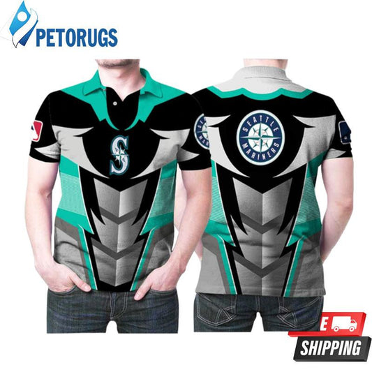 Seattle Mariners Baseball Team Logo Baseball Lovers Printed Polo Shirt