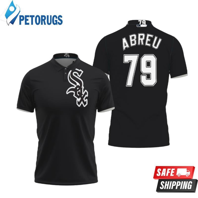 Chicago White Sox Abreu #79 Great Player Majestic Printed Polo Shirt