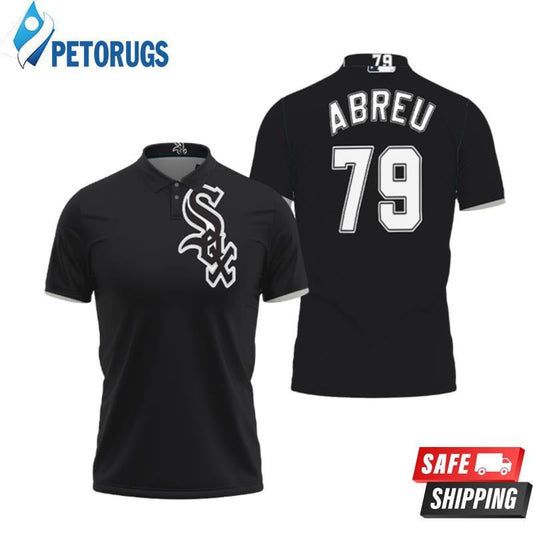 Chicago White Sox Abreu #79 Great Player Majestic Printed Polo Shirt