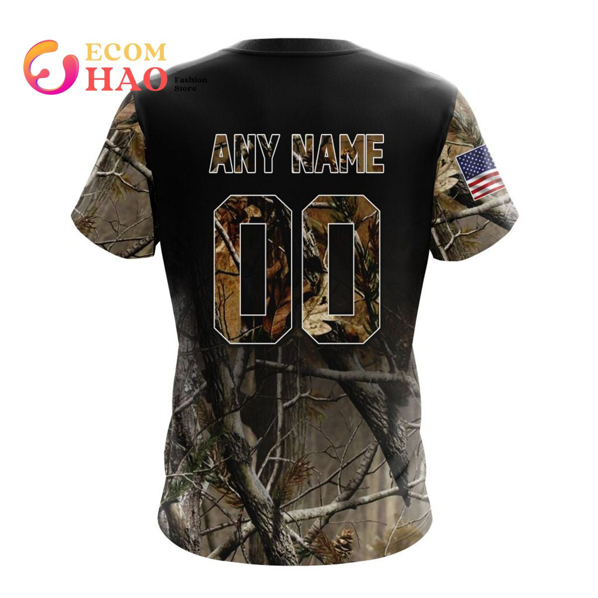 Washington Commanders Custom Name Number T-shirt - Camo
