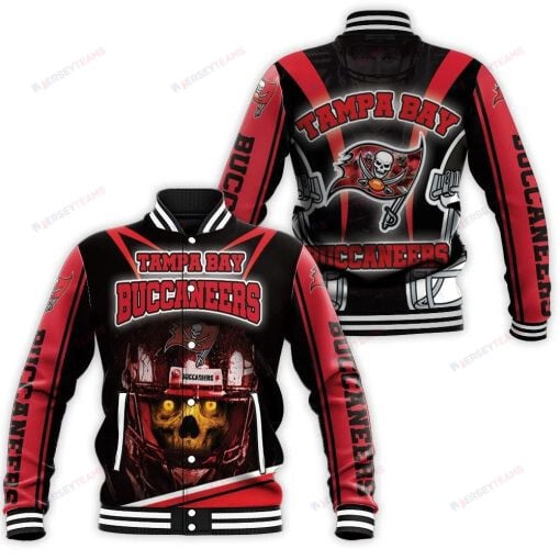 Tampa Bay Buccaneers Black Red - AOP Varsity Jacket - All-Over-Printed Jacket