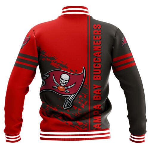 Tampa Bay Buccaneers Red Black - AOP Varsity Jacket - All-Over-Printed Jacket