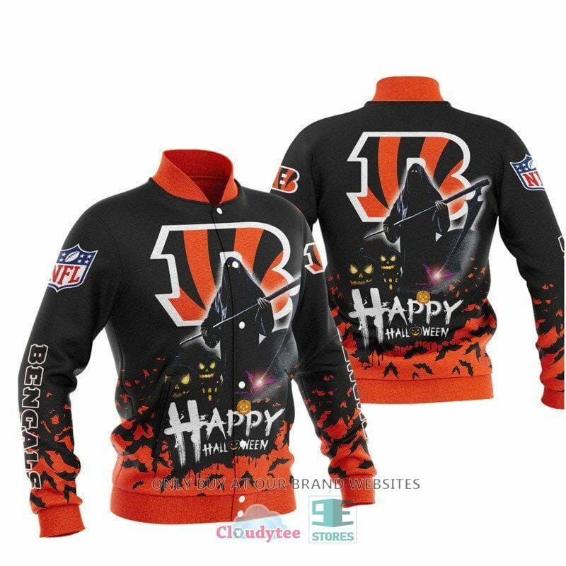 Cincinnati Bengals Happy Halloween - AOP Varsity Jacket - All-Over-Printed Jacket