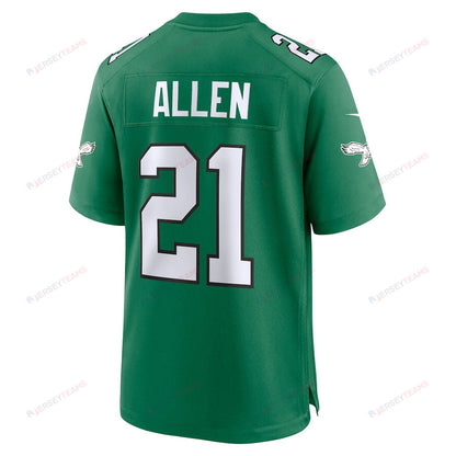 Eric Allen 21 Philadelphia Eagles Alternate Game Men Jersey - Kelly Green