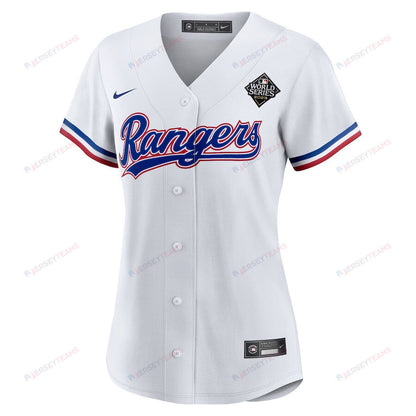 Corey Seager 5 Texas Rangers 2023 World Series Women Jersey - White
