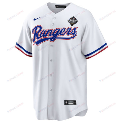 Max Scherzer 31 Texas Rangers 2023 World Series Men Jersey - White