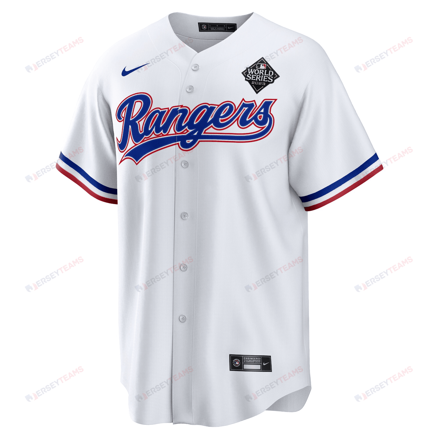 Cody Bradford 61 Texas Rangers 2023 World Series Stitched Baseball Jersey - White