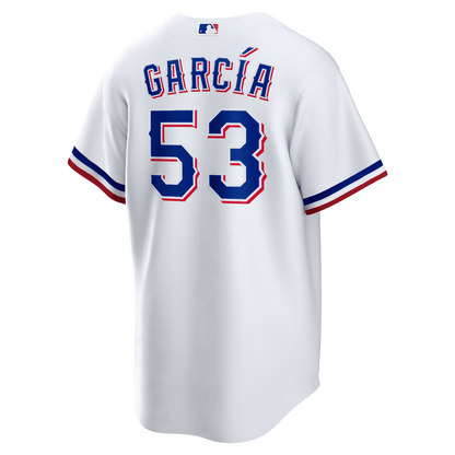 Adolis García 53 Texas Rangers 2023 World Series Stitched Baseball Jersey - White