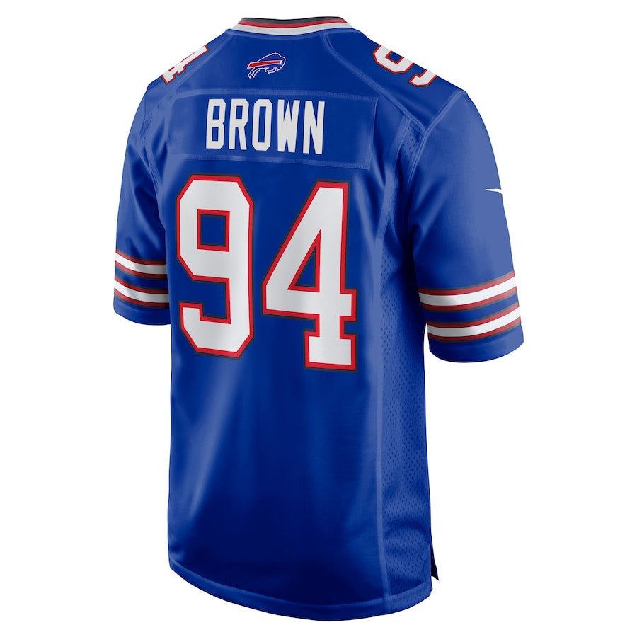 Andrew Brown 94 Buffalo Bills Men Game Jersey - Royal