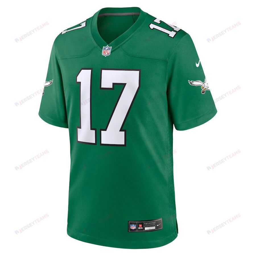 Nakobe Dean 17 Philadelphia Eagles Men Alternate Game Jersey - Kelly Green