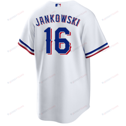 Travis Jankowski 16 Texas Rangers 2023 World Series Stitched Baseball Jersey - White