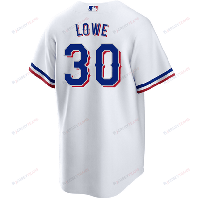 Nathaniel Lowe 30 Texas Rangers 2023 World Series Stitched Baseball Jersey - White