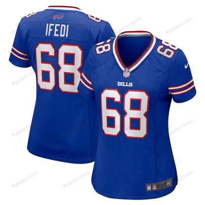 Germain Ifedi 68 Buffalo Bills Women Team Game Jersey - Royal