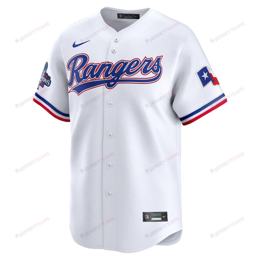 Josh Jung 6 Texas Rangers Home 2023 World Series Champions Limited Men Jersey - White