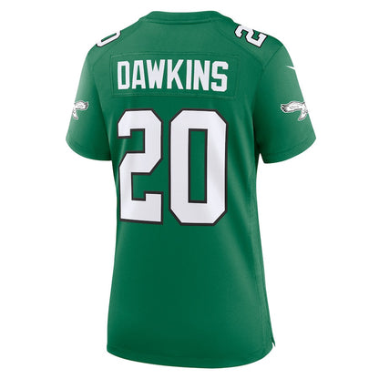 Brian Dawkins 20 Philadelphia Eagles Women Alternate Game Jersey - Kelly Green
