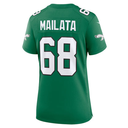 Jordan Mailata 68 Philadelphia Eagles Women Alternate Game Jersey - Kelly Green