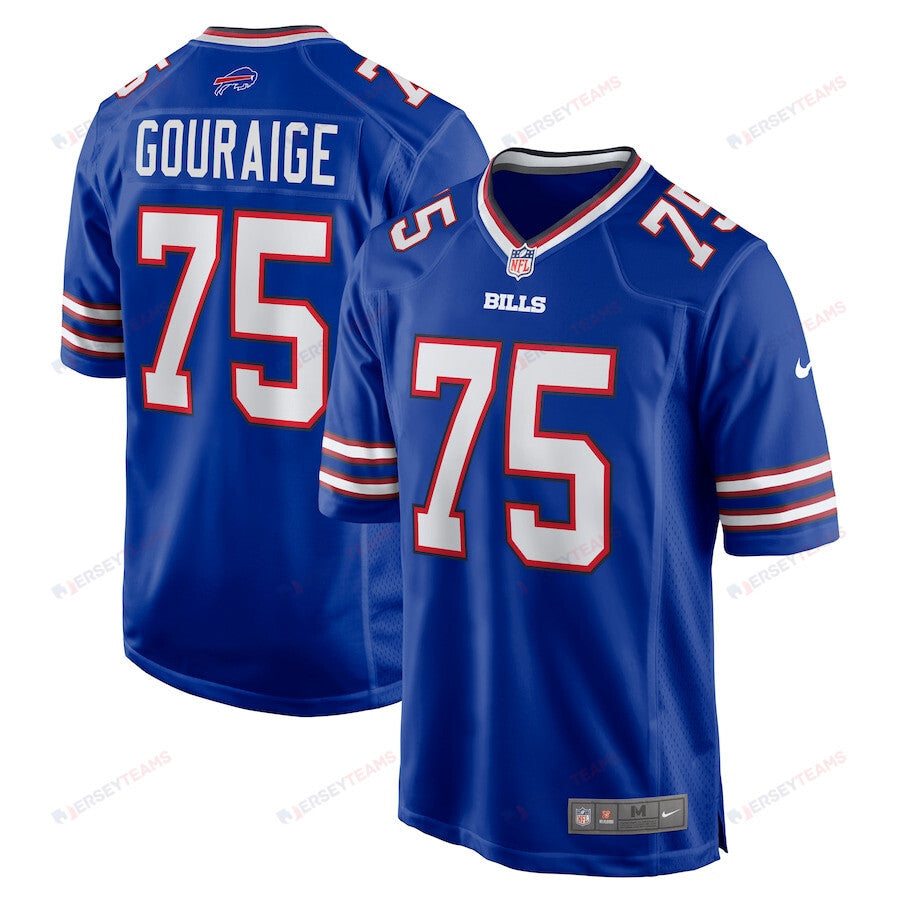 Richard Gouraige 75 Buffalo Bills Men Team Game Jersey - Royal