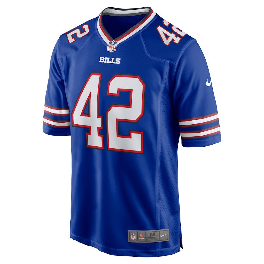 Dorian Williams 42 Buffalo Bills Men Home Game Jersey - Royal