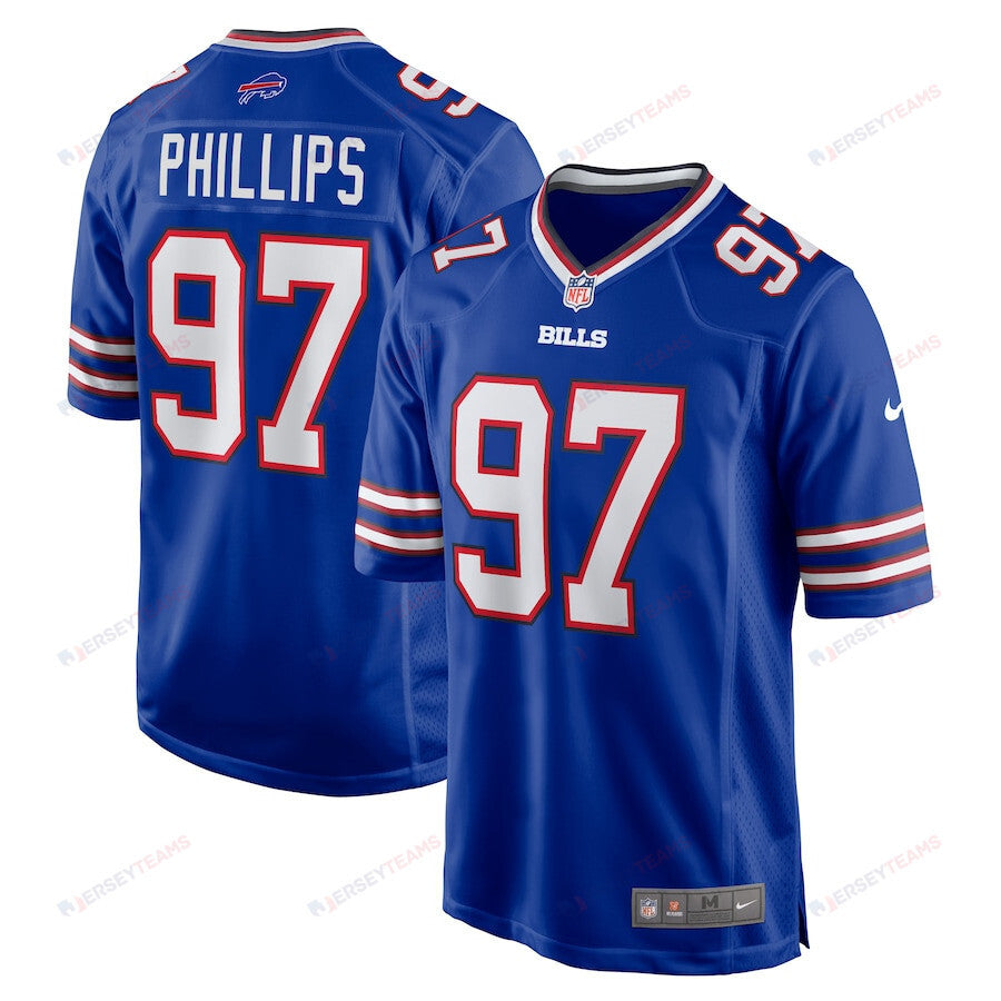 Jordan Phillips 97 Buffalo Bills Men Game Jersey - Royal