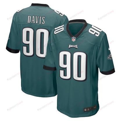Jordan Davis 90 Philadelphia Eagles Men Game Jersey - Green