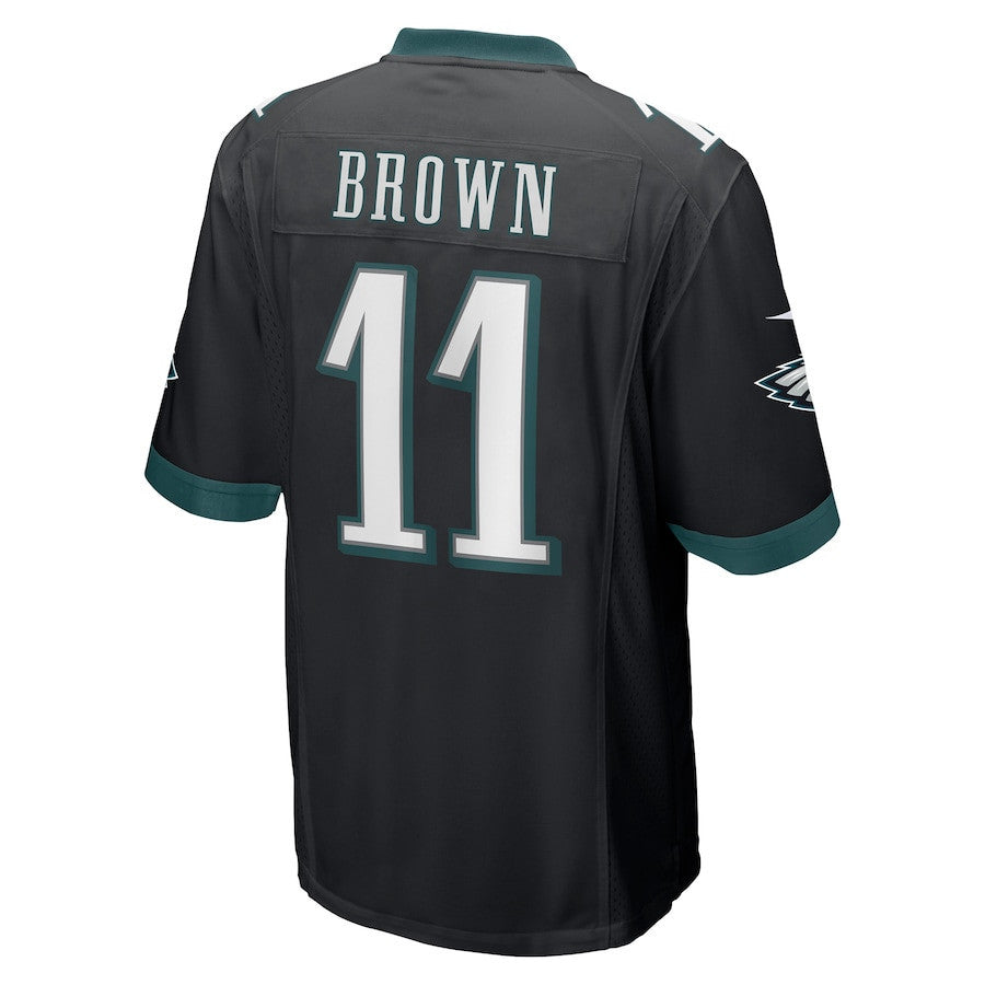 A.J. Brown 11 Philadelphia Eagles Men Game Jersey - Black