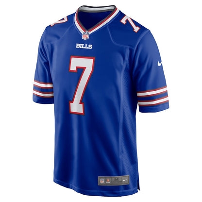Taron Johnson 7 Buffalo Bills Men Game Jersey - Royal