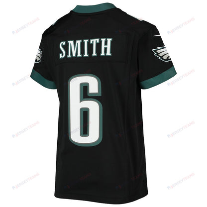 DeVonta Smith 6 Philadelphia Eagles YOUTH Game Jersey - Black