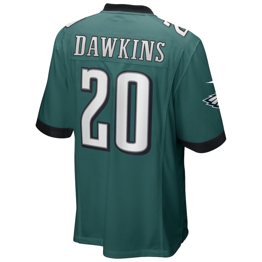 Brian Dawkins 20 Philadelphia Eagles Men Game Retired Jersey - Midnight Green