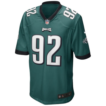Reggie White 92 Philadelphia Eagles Men Game Retired Jersey - Midnight Green