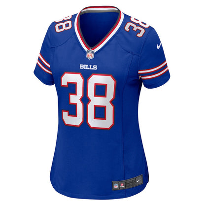 Tre Norwood 38 Buffalo Bills Game Women Jersey - Royal